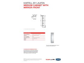 Technical Guide - LAUFEN Kartell Medium Cabinet with Mirror Front