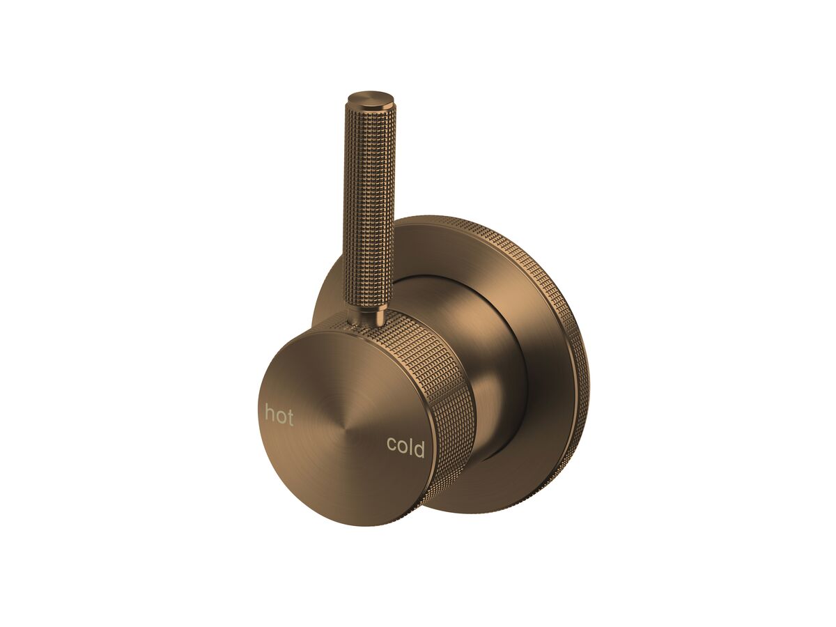 Supporting Image - Milli Etch Shower Mixer Tap Trimset Brushed Bronze