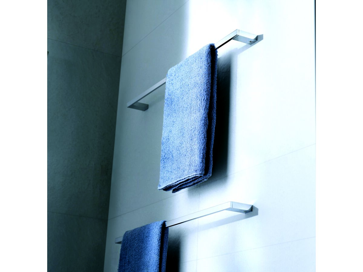 Milli Edge Single Towel Rail 600mm Chrome from Reece