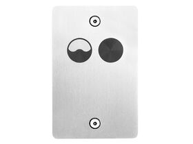 SENSORFLUSH Pan Touch Pad Rectangular 70 x 110mm Stainless Steel