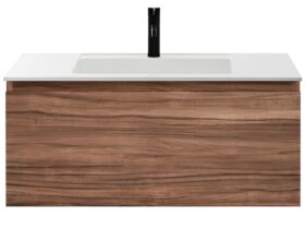 Tasca Slimline Wall Hung Vanity Unit Single Bowl 900mm