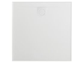 Posh Solus Polymarble Shower Base with Waste & Grate 900 x 900mm White