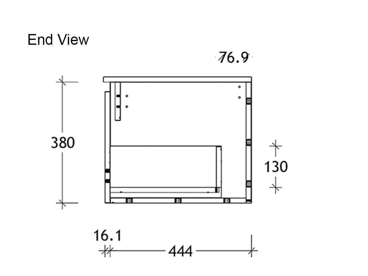 Posh Solus Wall Hung (Ceramic Top) 1 Drawer 900mm
