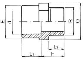 Schedule 80 PVC-U Socket Male