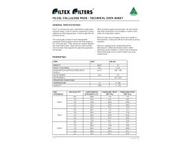 Technical Data Sheet - Filtex FILCEL Cellulose Pads