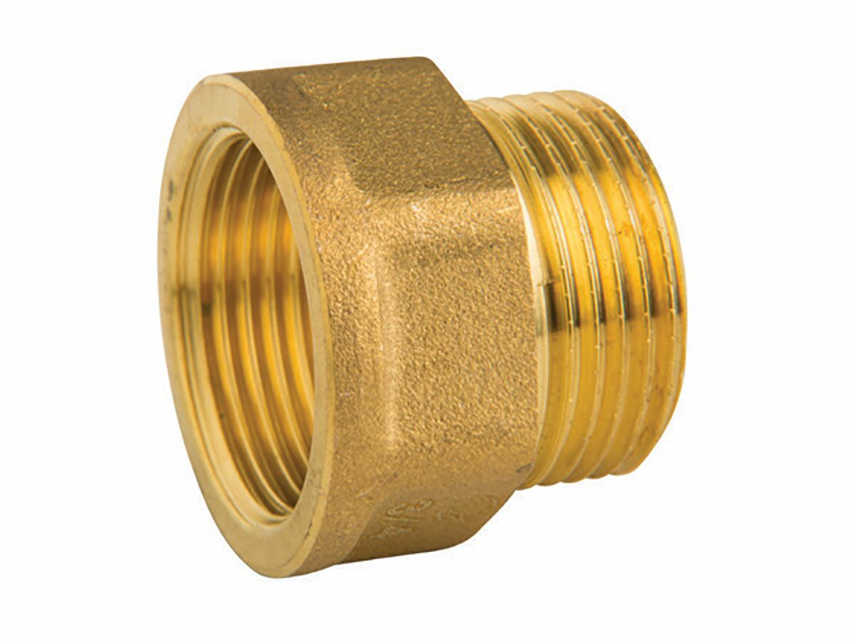 Brass Socket Male & Female Reducing 50mm x 25mm from Reece