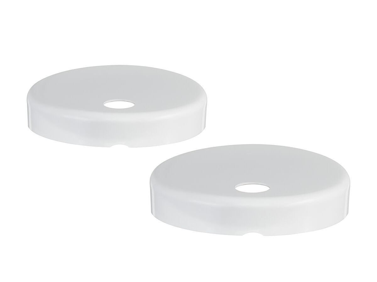 Kado Lux Large Hinge Cover Plates White from Reece