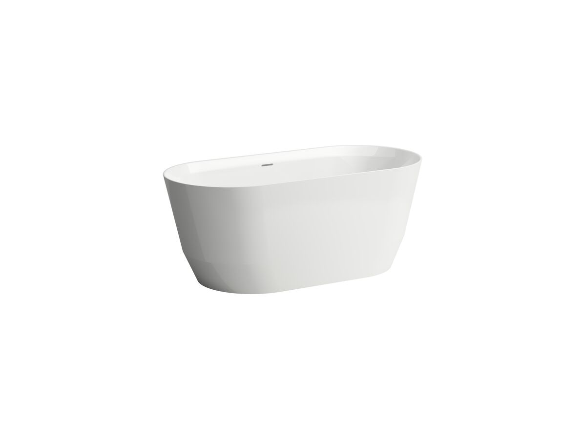 LAUFEN Pro Freestanding Bath with Overflow 1500x700 White from Reece