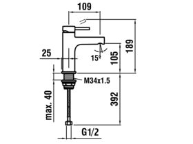 LAUFEN TwinPlus Basin Mixer Chrome (4 Star)