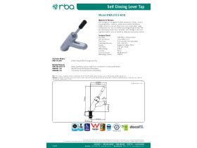 Specification Sheet - Benefit Heavy Duty Self Closing Tap Chrome (6 Star)