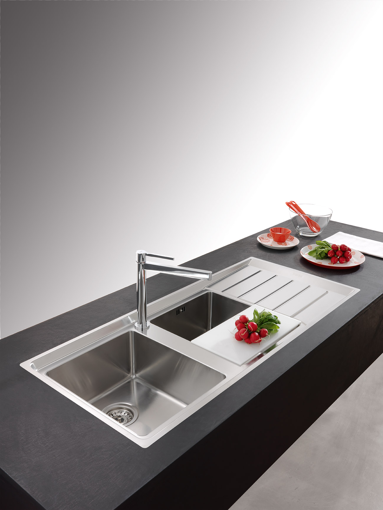 Franke Neptune Plus NPX621 Double Bowl Sink Only with Left Hand Bowls