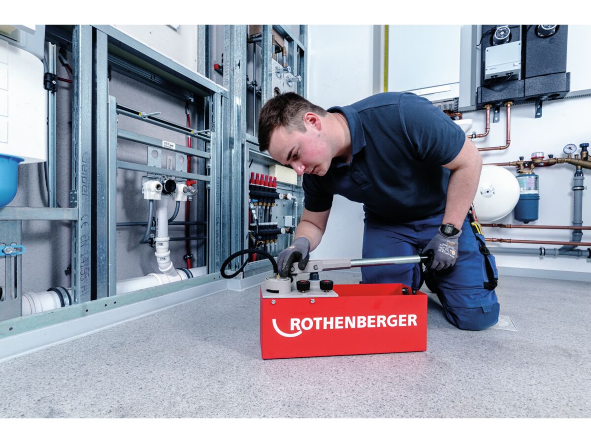 Rothenberger RP50 Pressure Test Pump/Bucket from Reece