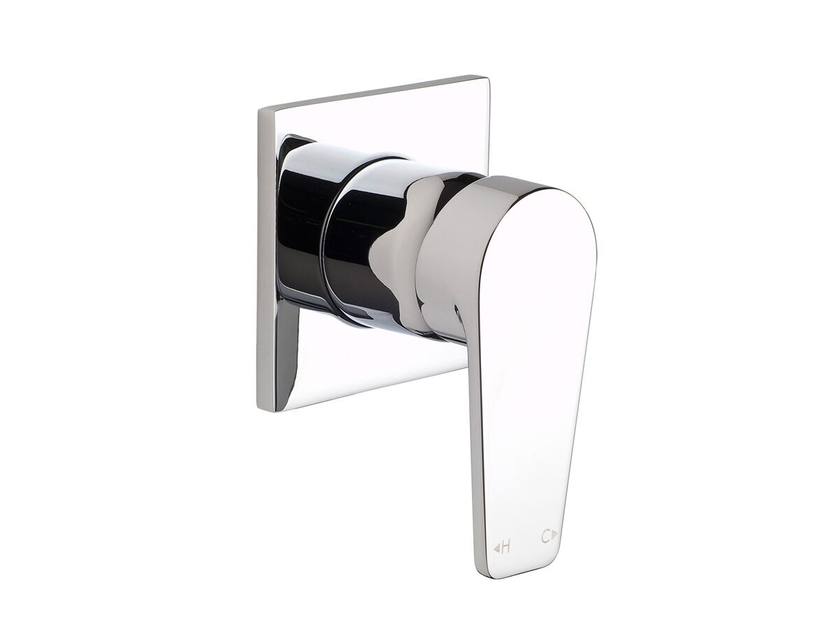 Ram Tapware Yeva Shower Mixer Tap with Square Plate Chrome from Reece