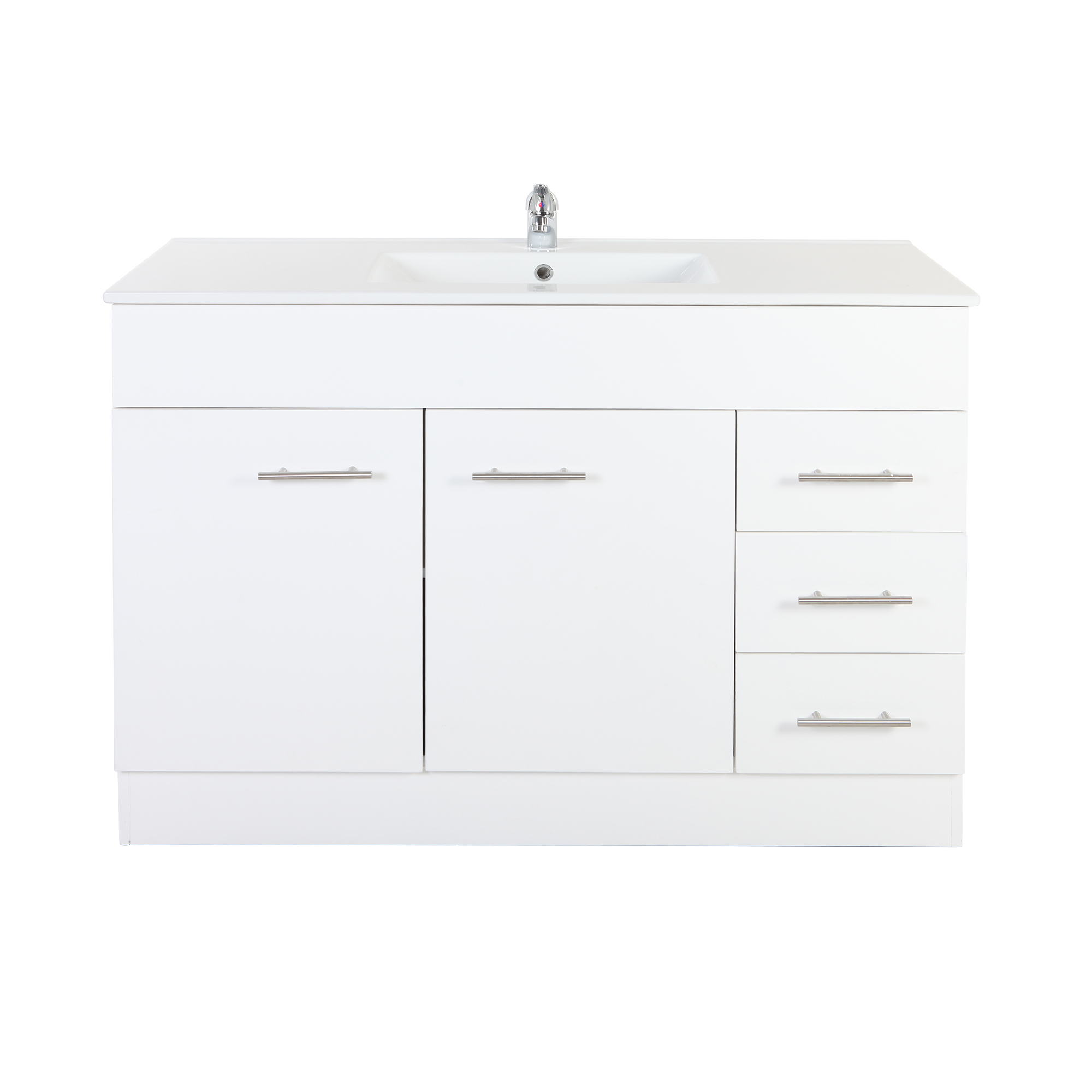 Posh Bristol MK2 1200mm Vanity Unit with Kick Centre Bowl 2 Door and 3 ...