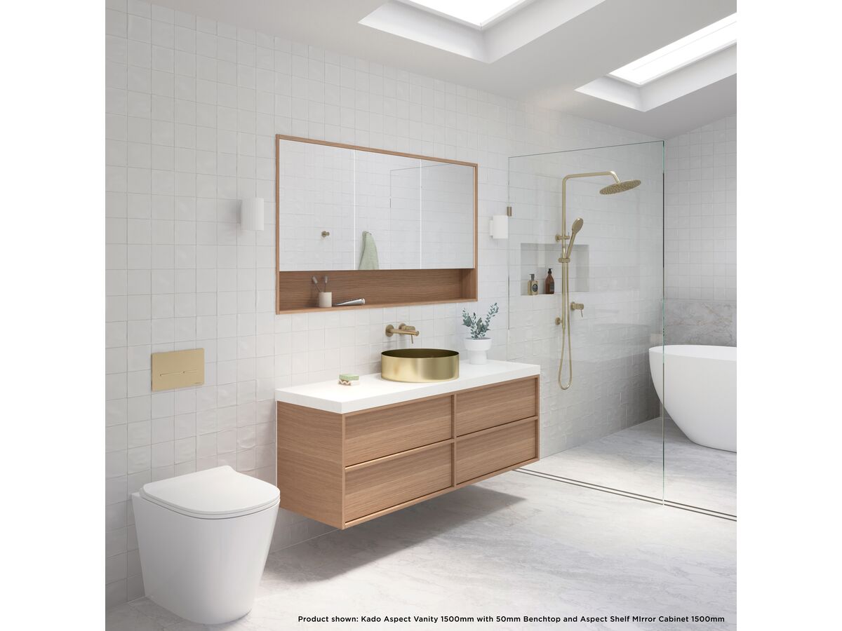 Kado Aspect 1200mm Wall Hung Vanity Unit Thin Caesarstone Top from Reece