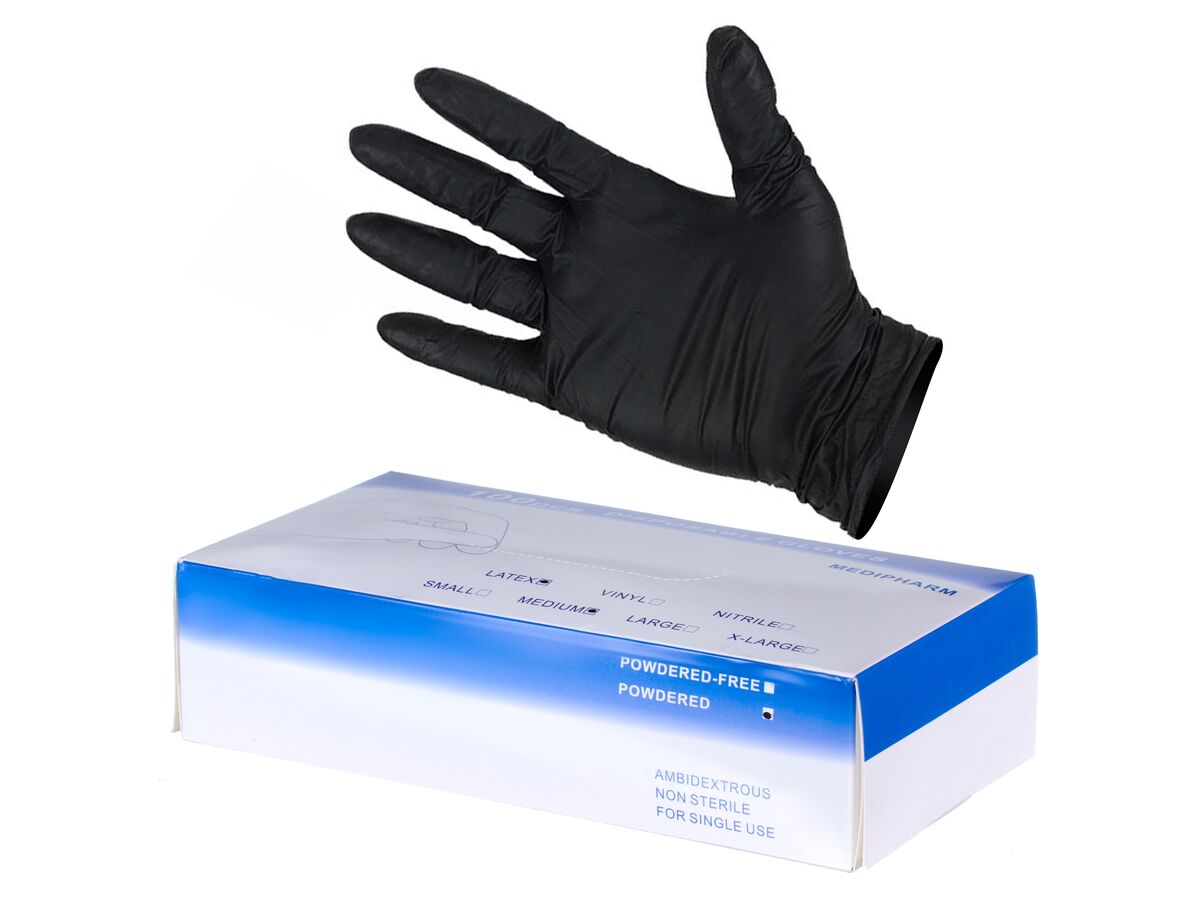 2Tuff Medium Latex Gloves (Box 100) from Reece