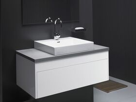 Acqua Wall Hung Vanity Unit 900mm Freestyle Solid Surface 30mm Top