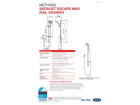 Technical Guide - Satinjet Escape MK2 Rail Shower Chrome (3 Star)