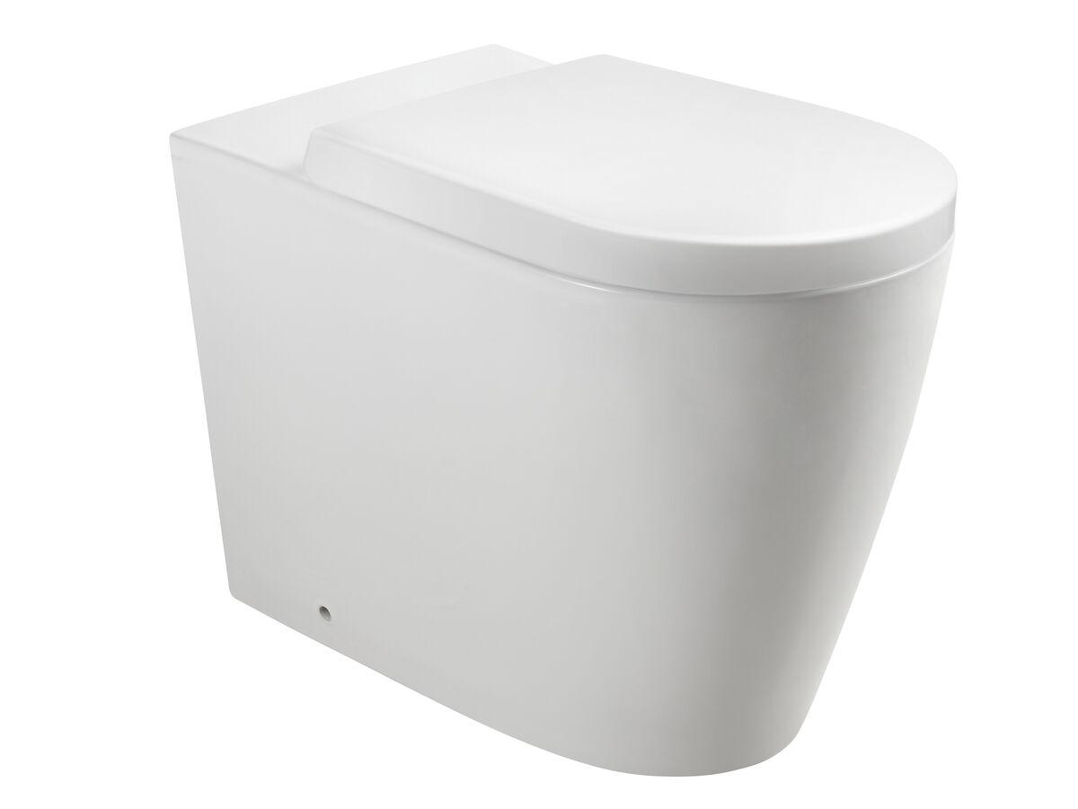 Wolfen Ambulant Back to Wall Pan with Double Flap White Seat