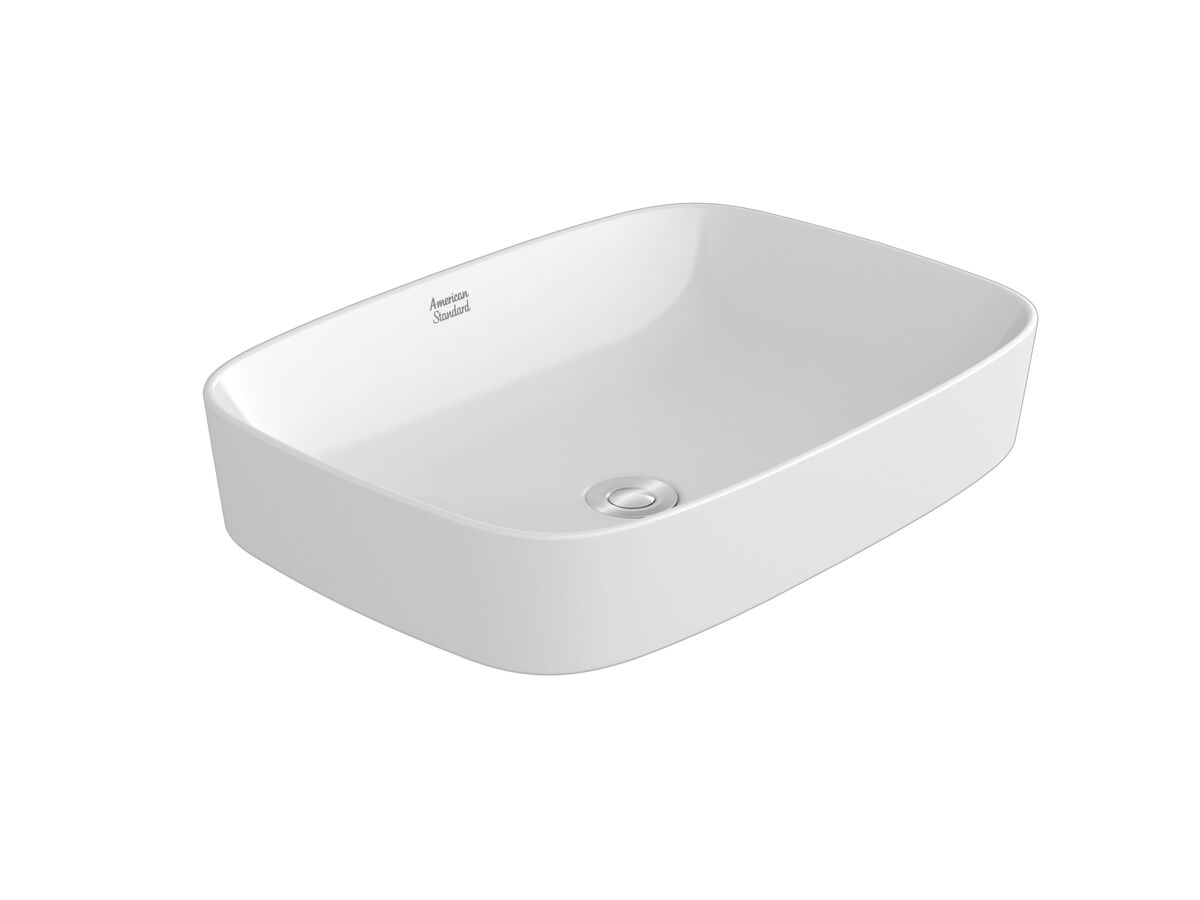American Standard Signature Vessel Basin No Taphole 550mm White from Reece