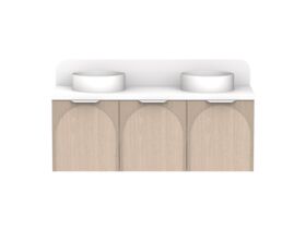 ADP Archie by Alisa & Lysandra Door Vanity Unit Double Bowl 1350 Caesarstone
