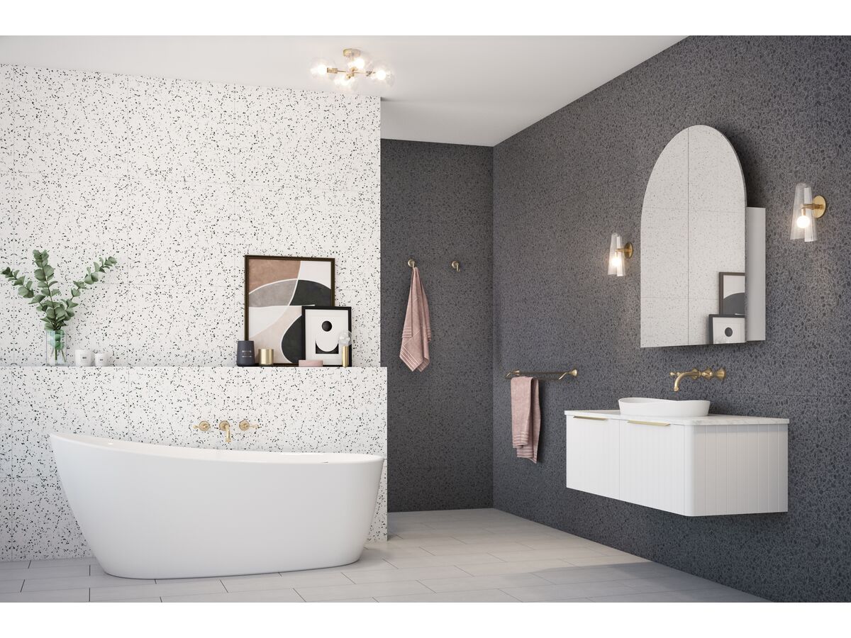 Kado Neue Arch 900 x 1050mm 2 Door Mirrored Shave from Reece