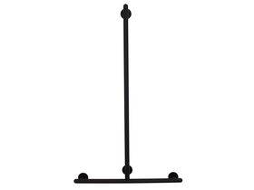 Raffaello Stainless Steel Shower T Rail 1116mm x 666mm Black