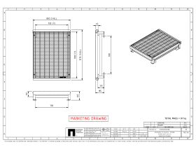 Gms Surcharge Grate - Hinged 900 x 600mm