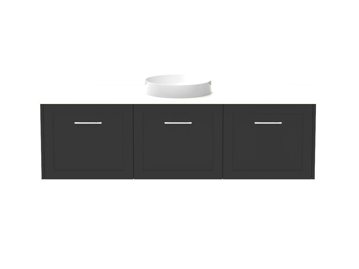 Kado Lux All Door 1500mm Centre Bowl Wall Hung Friday Quartz