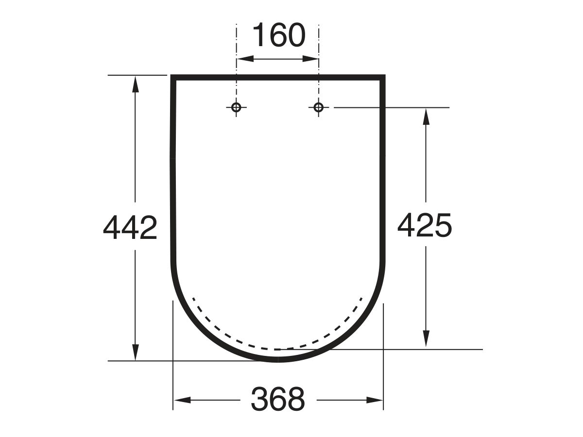 Roca Nexo Soft Close D Shape White Toilet Seat toilet solution
