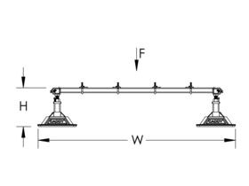 Caddy Pyramid Support Kit - 4 bases