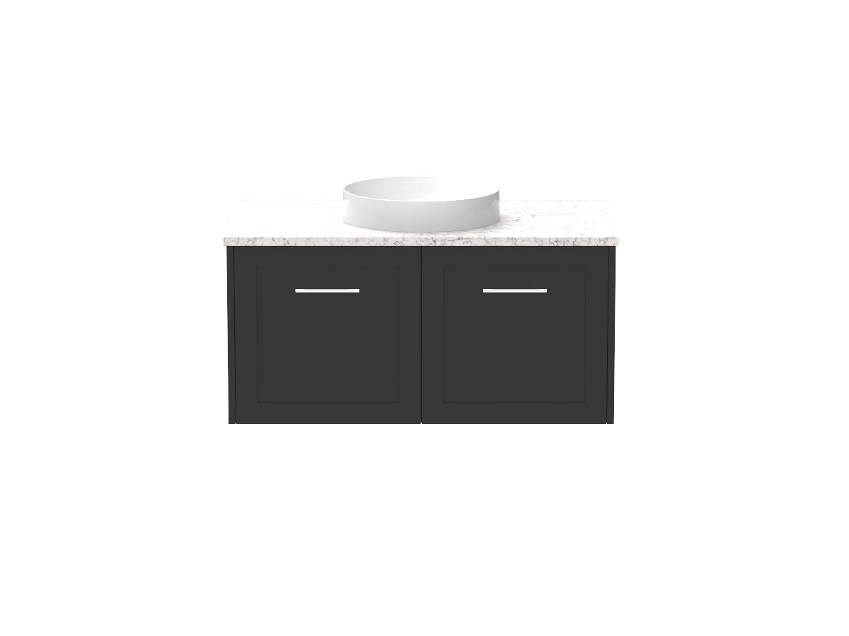 Kado Lux All Door 900mm Centre Bowl Wall Hung Caesarstone