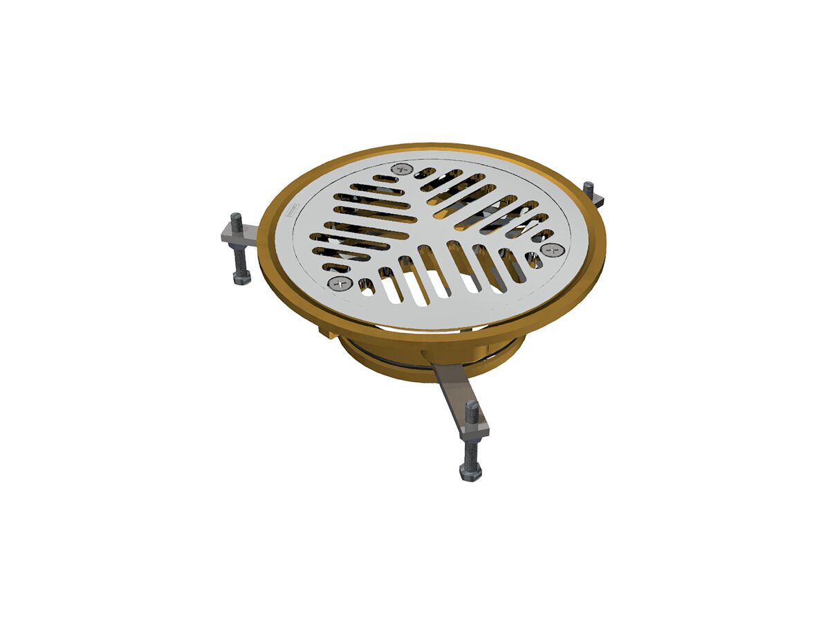 Vinyl Floor Waste Chrome Timber Floor 100mm