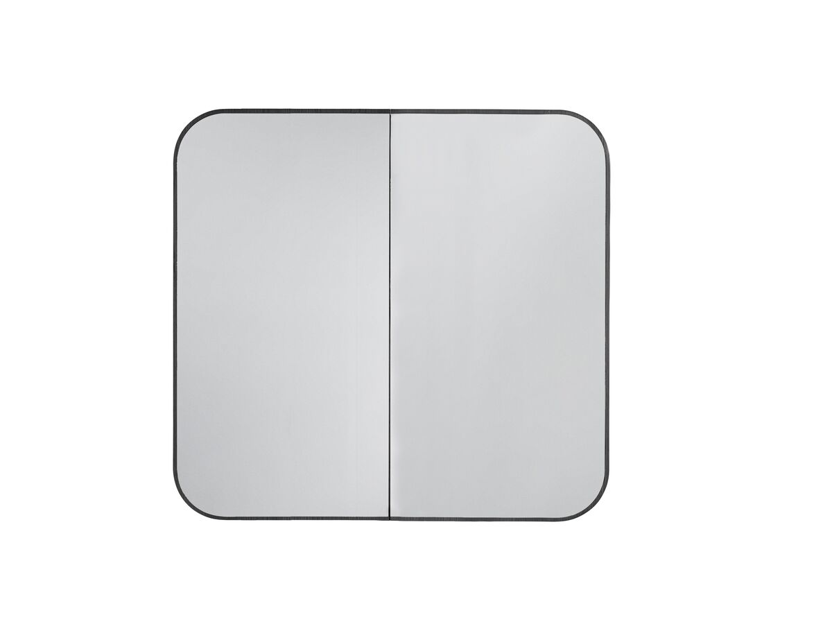 ISSY Cloud Double Mirror with Shaving Cabinet 1000mm x 930mm x 146mm