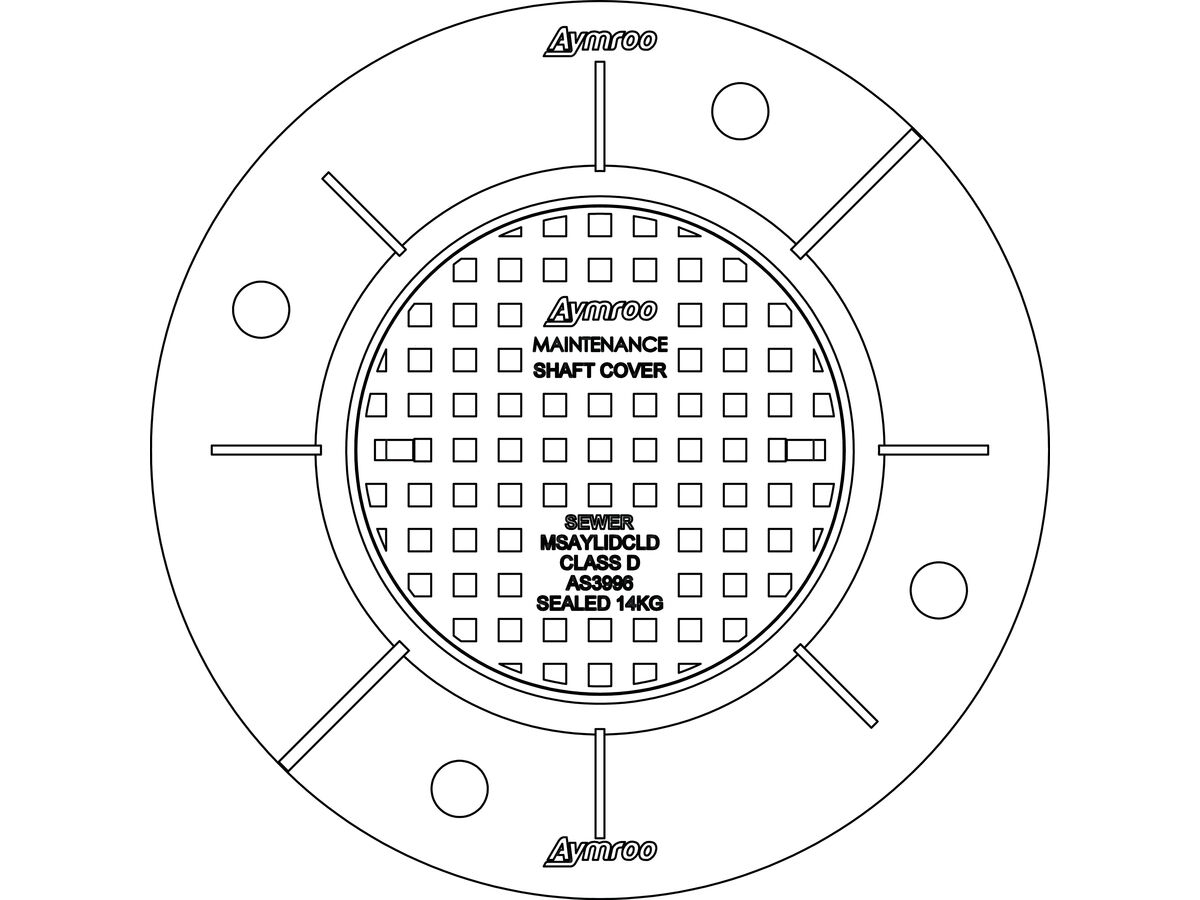 Aymroo Maintenance Shaft Cover & Frame "D"