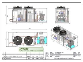 Technical Drawing - Tecumseh ACPAC Packaged Condensing Unit Aps6.03ml3-1vsd