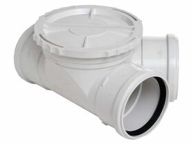 DWV RRJ Access Junction Left Hand 100mm x 45 Degree