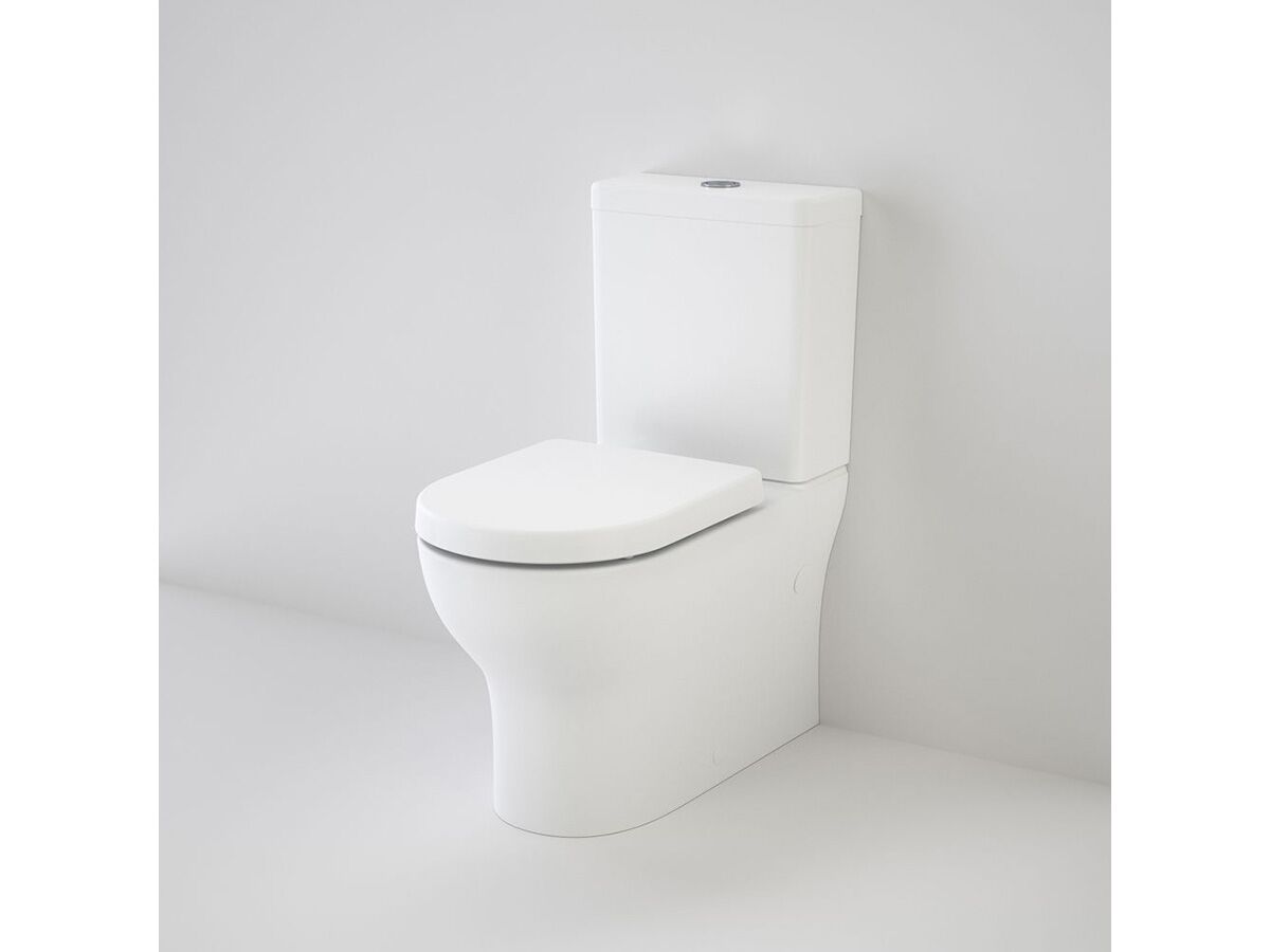 Dorado Wall Faced Close Coupled Toilet Suite with Waldorf Soft Close Seat White (4 Star)