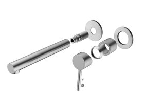 Mizu Drift MK2 Wall Basin Mixer 2-Piece Kit Brushed Nickel