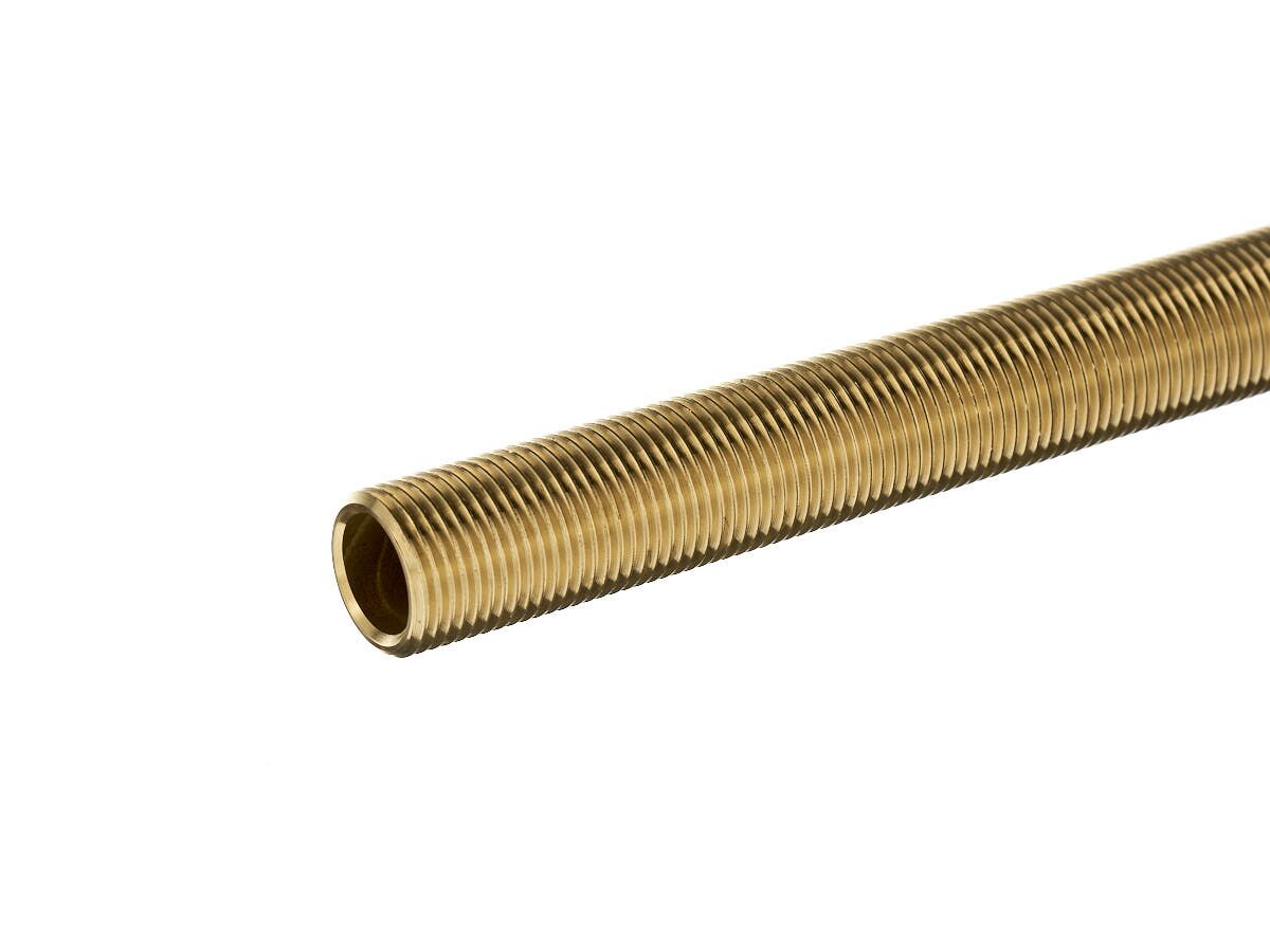 Brass Screwed Tube 15mm x 600mm from Reece