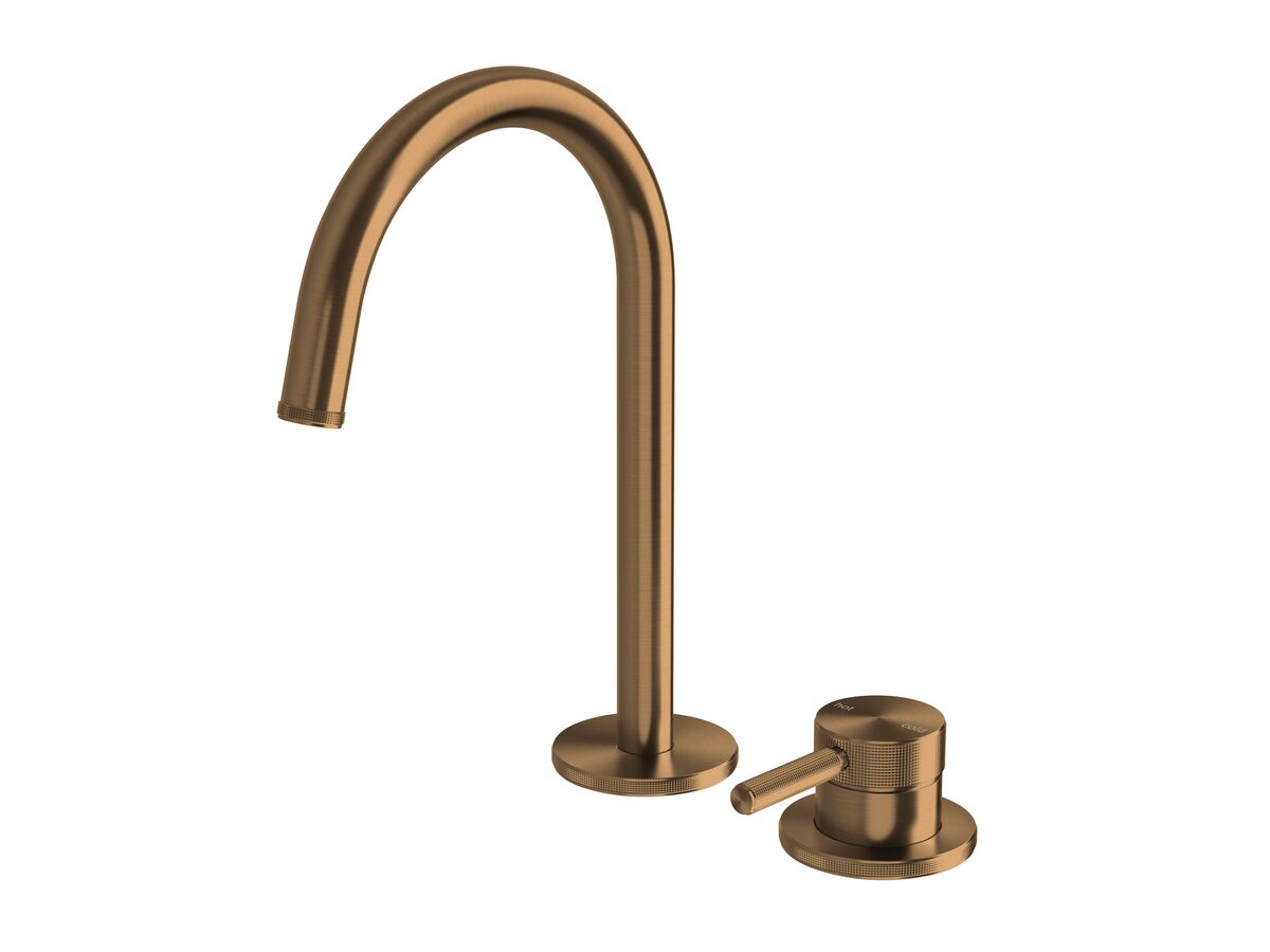 Hero - Milli Etch Hob Basin Mixer Set Brushed Bronze (6 Star)