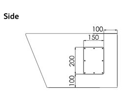 3Monkeez Wall Faced Pan S Trap Stainless Steel (3 Star)