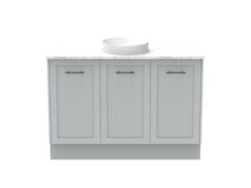 Kado Lux All Door 1200mm Centre Bowl Floor Mount Caesarstone