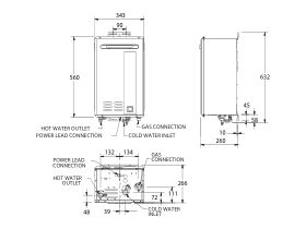 Rheem Ultra 28L External Gas Continuous Flow Hot Water