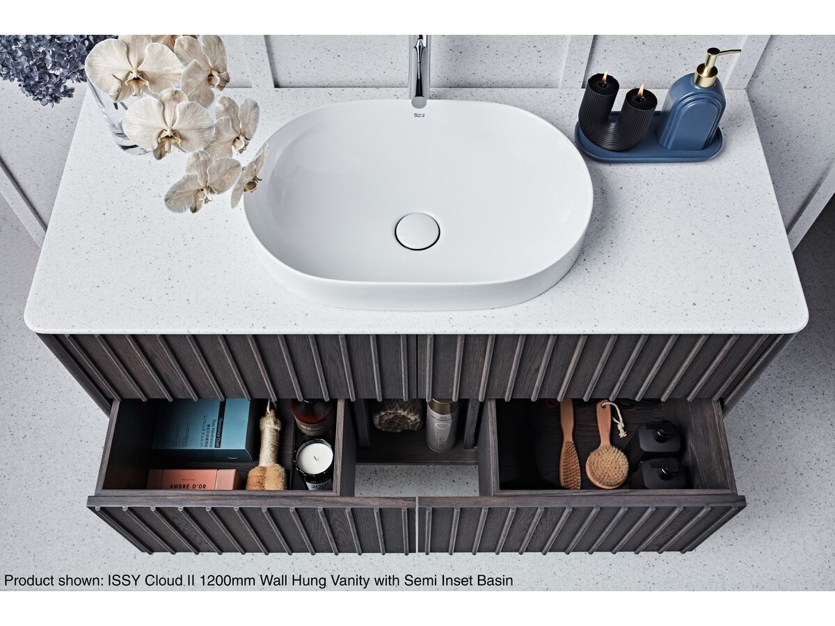 ISSY Cloud II 1200mm x 500mm x 610mm Wall Hung Vanity Unit 4 Touch