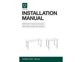 Technical Guide - Wolfen Folding Shower Seat Stainless Steel & White