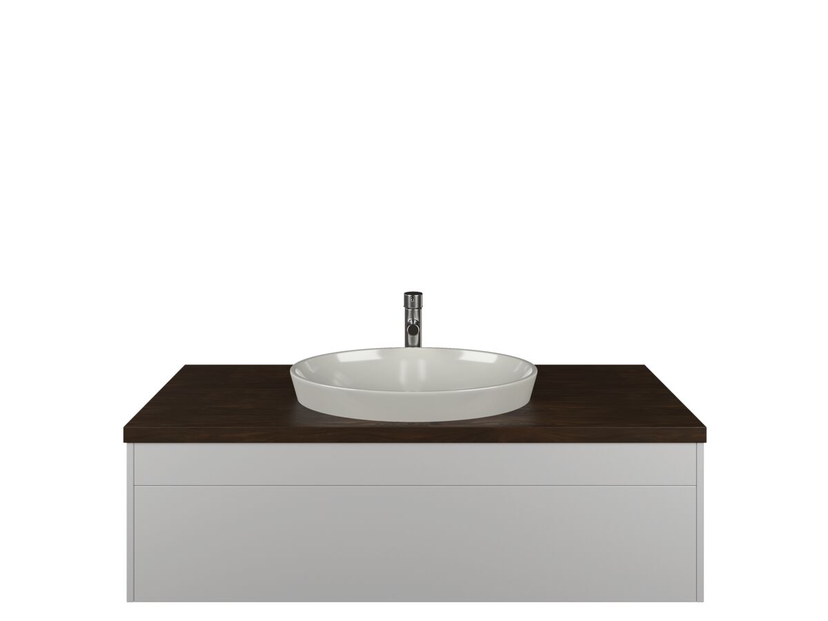 Acqua 1200mm Wall Hung Vanity Unit American Walnut Top