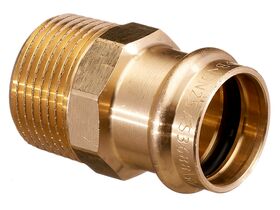 >B< Press Water Male Coupling 25mm x 1" BSP"