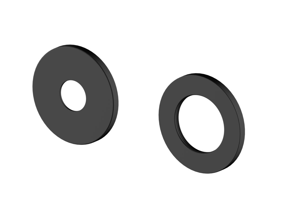 Hero - Mizu Wall Mixer Set 2-Piece Cover Plates Only Round Matte Black