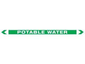 PIPE MARKER POTABLE WATER 400X25 (10)